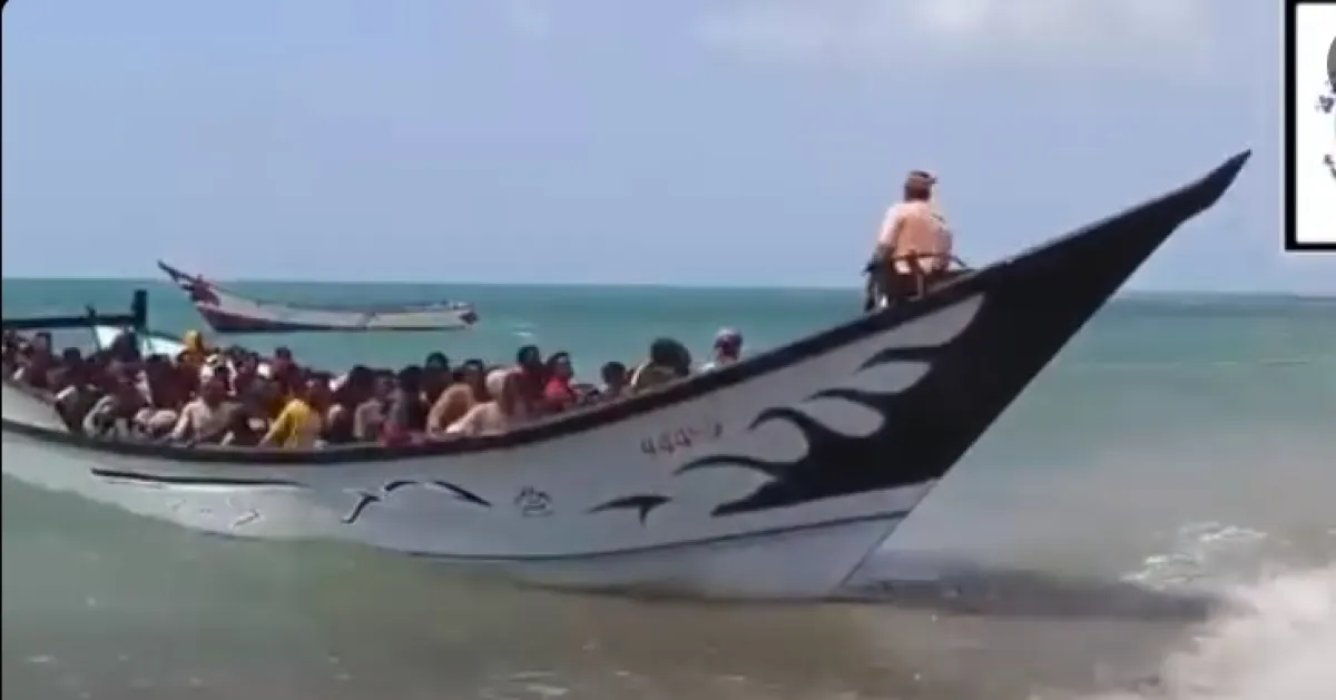 ضبط قارب يقل 181 مهاجرًا غير شرعي قبالة سواحل الصبيحة في لحج