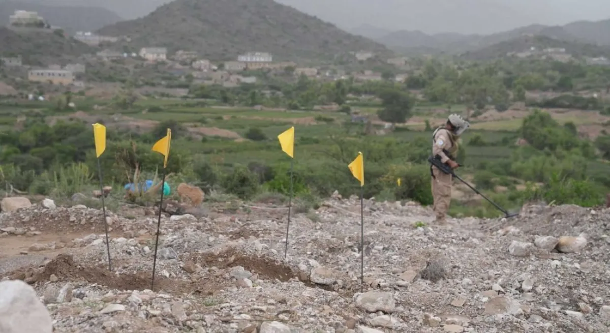 مشروع مسام ينتزع 6682 لغماً خلال 20 يوماً من المناطق اليمنية المحررة