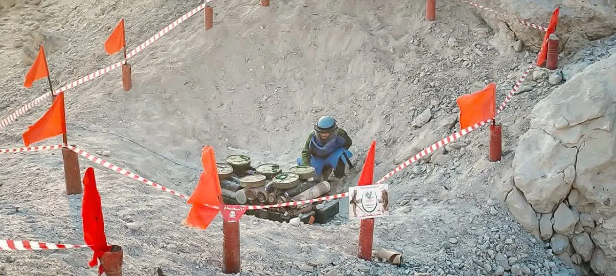 "مسام" ينزع 1,329 لغماً خلال أسبوع زرعتها مليشيا الحوثي