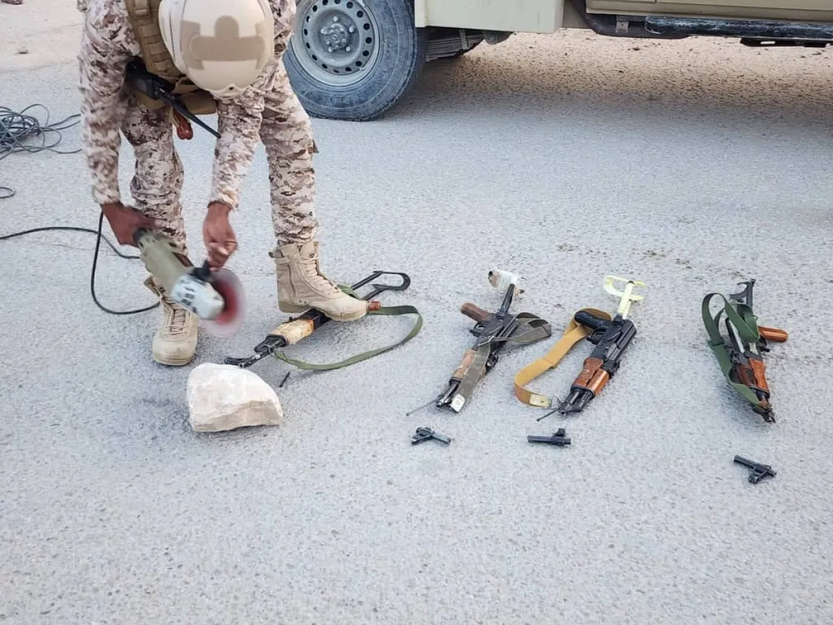 حضرموت.. استمرار حملة منع السلاح  لليوم الثاني على التوالي