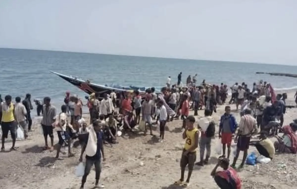 شرطة شبوة: وصول 200 مهاجر إفريقي غير شرعي إلى سواحل رضوم
